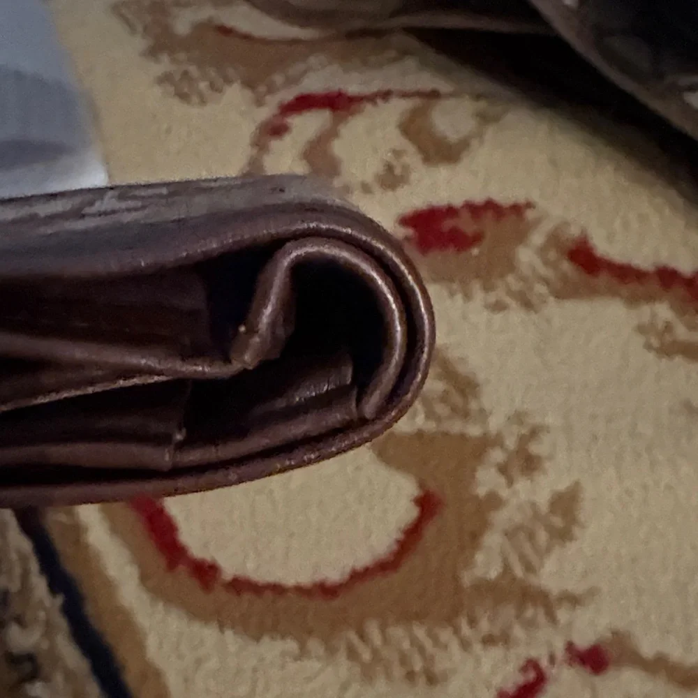 Brown and‎ Tan Patterned Dior trotter wallet